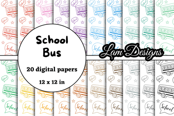Back to School Digital Papers