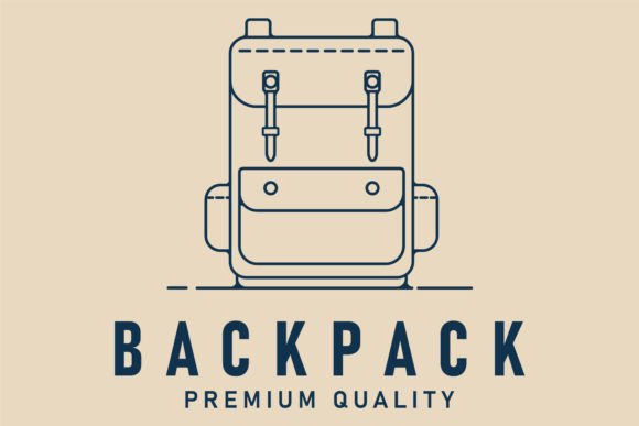 Backpack Line Art Logo Design Vector: A Strategic Tool for Branding and Creativity