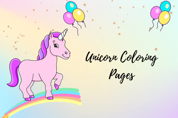 Cute Unicorn Coloring Pages