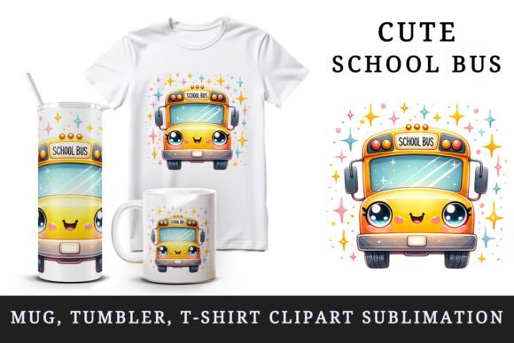 Exploring the Charm of Cute School Bus Tumbler Mug Wrap Clipart