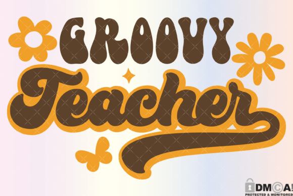 Groovy Teacher Svg PNG: A Versatile Digital Asset for Creative Projects