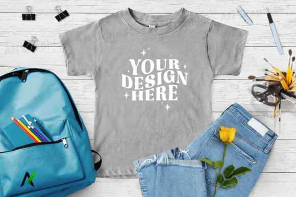 Kids Bella Canvas 3001B Mockup - 002: A Versatile Tool for Designers